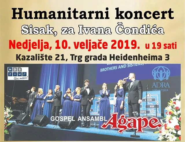 Pročitajte više o članku Humanitarni koncert za Ivana Čondića